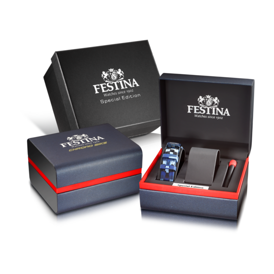 FESTINA SPECIAL EDITIONS WATCH F20644/1 BLACK STAINLESS STEEL STRAP 316L, MEN.