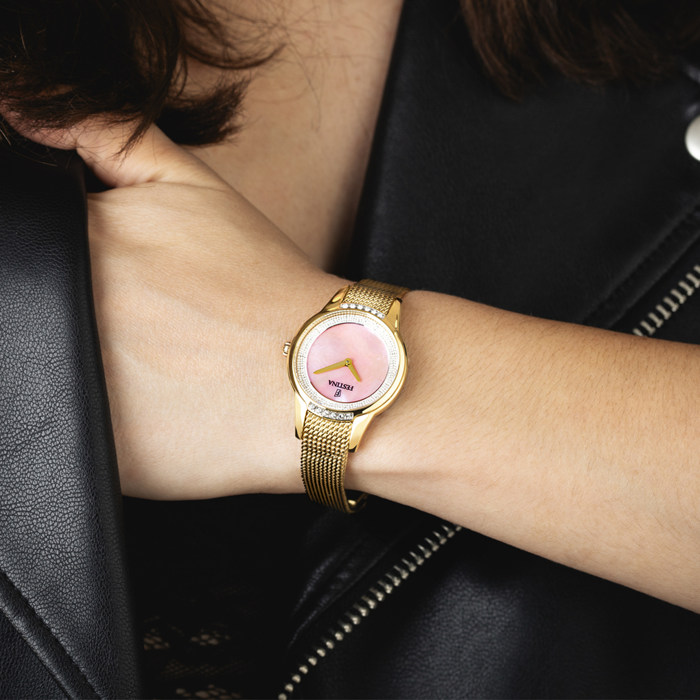 RELOJ FESTINA F20495/2 ROSA CORREA DE ACERO INOXIDABLE 316L, MUJER