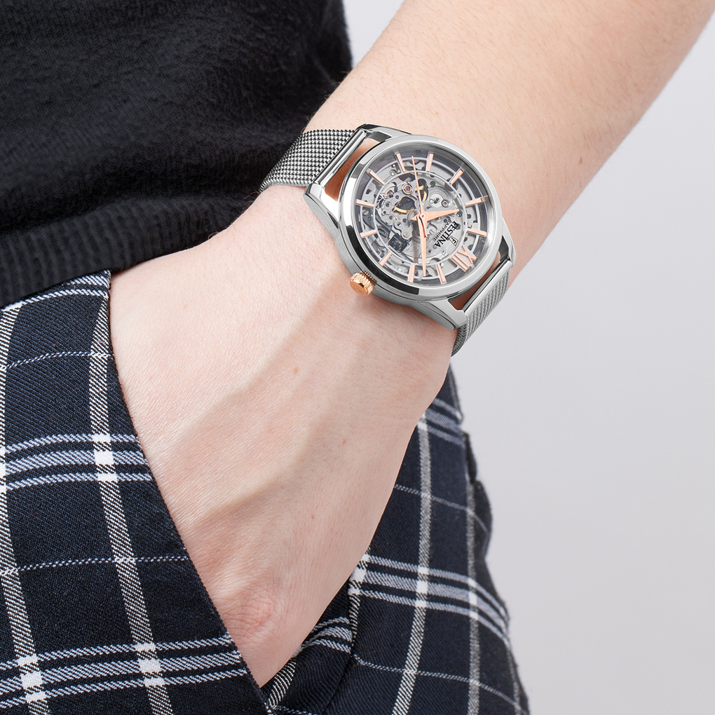 Festina Orologio Analogico Automatico Unisex Adulti Con Cinturino In Acciaio Inox F205471 152864s