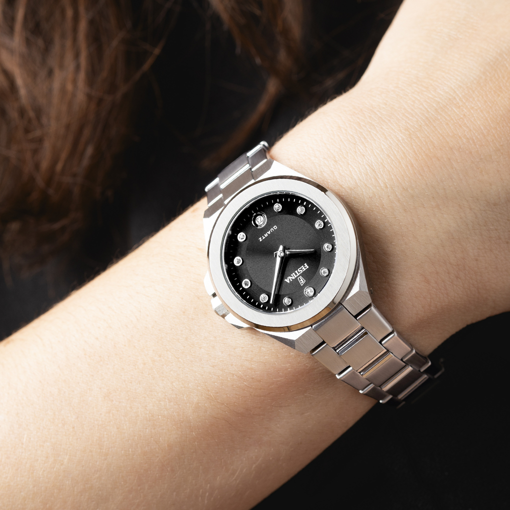 Montre Femme Festina 20700/6 à Quartz - Cadran Argenté, Bracelet Acier Inoxydable, Neuve Avec étiquettes, Garantie 3 Ans
