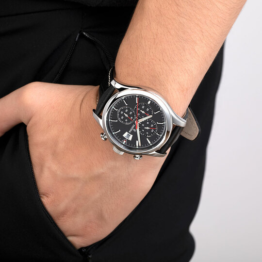 WATCH TIMELESS STRAP, CHRONOGRAPH BLACK LEATHER F20375/3 FESTINA