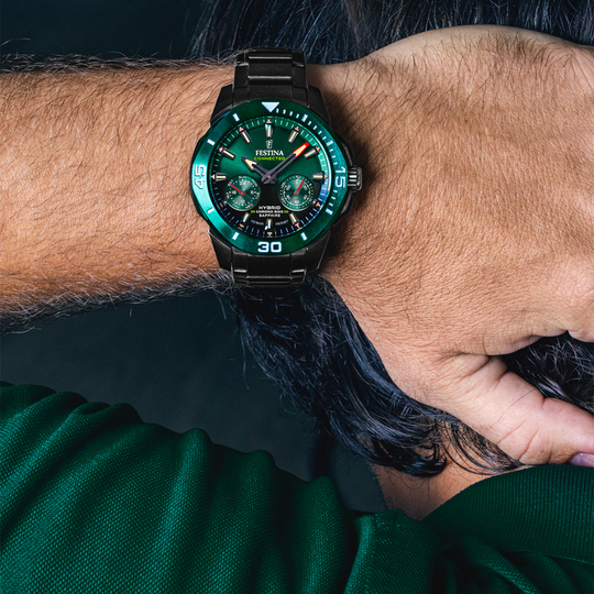 FESTINA CONNECTED F20646/1 VERDE ACERO INOXIDABLE 316L, HOMBRE