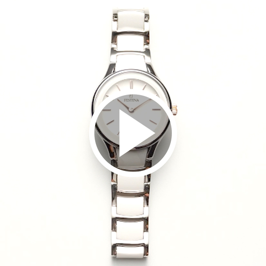 Festina women's white Ceramic stainless steel watch bracelet F20752/1