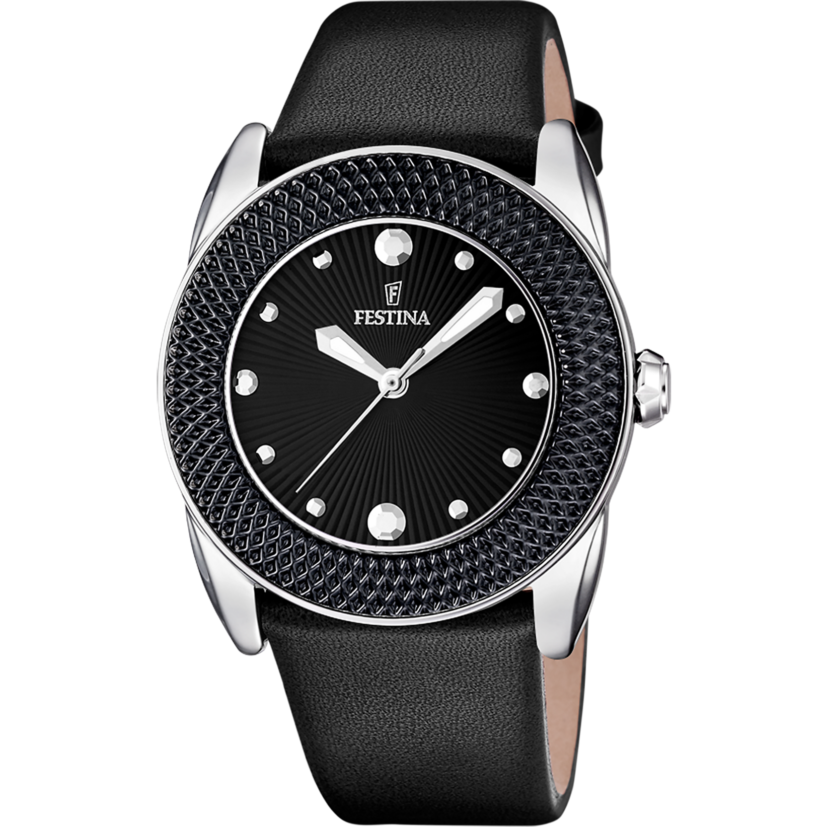 MONTRE FESTINA F16591/9 NOIR, BRACELET D' CUIR, FEMME