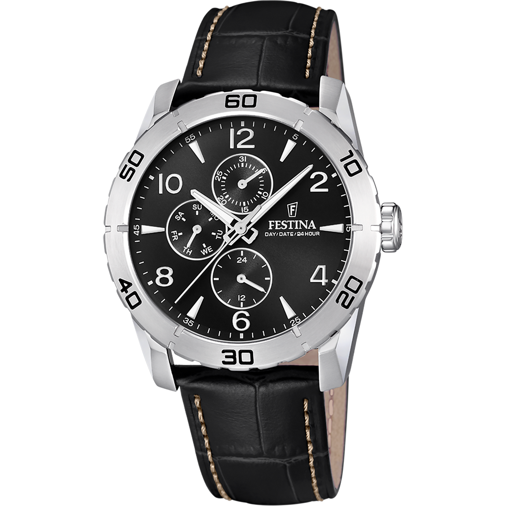 Bracelet Caoutchouc Noir De Remplacement Pour Montre Festina F16670 - Neuf Avec étiquettes