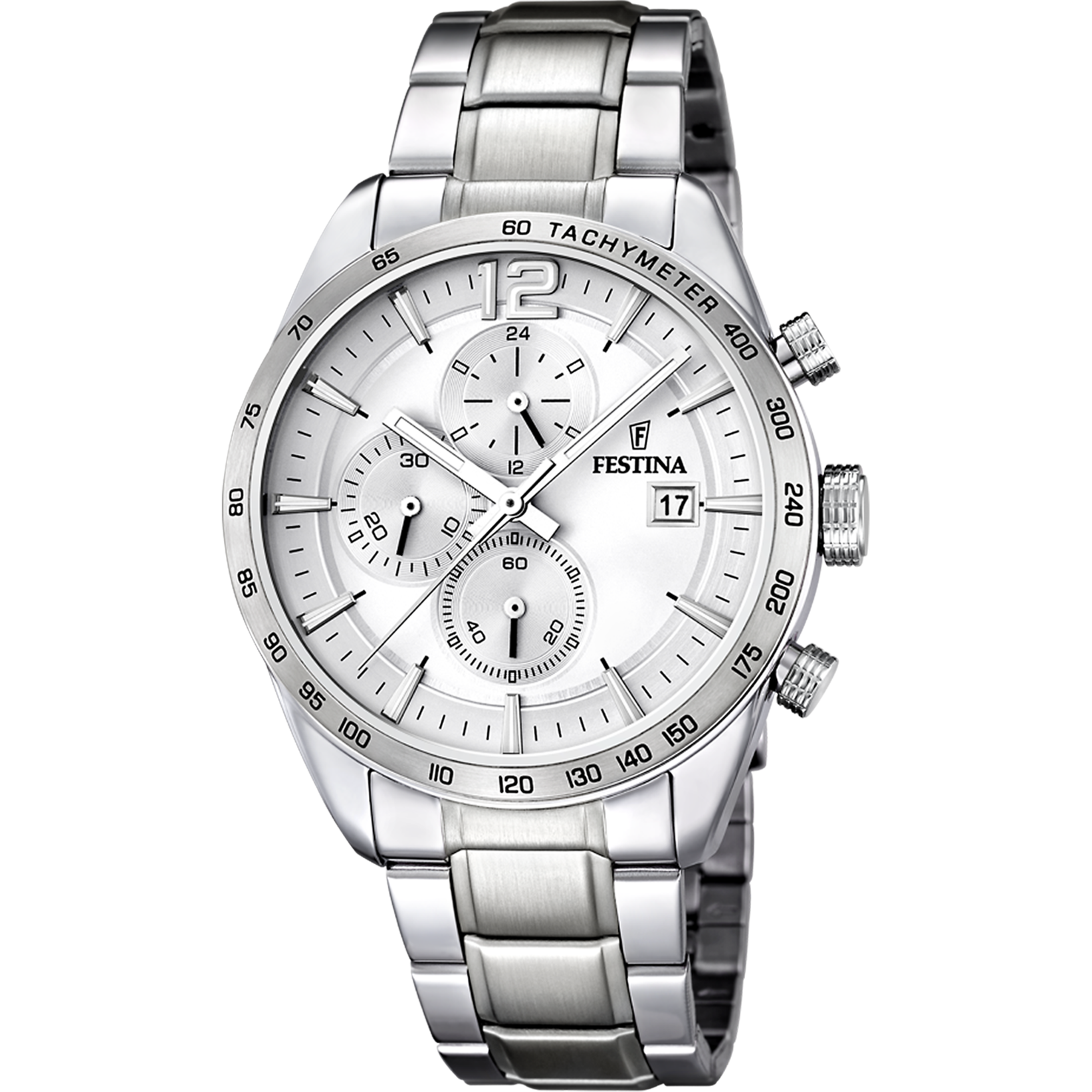 Orologio Festina Cronografo F16759/3 – Cassa 44mm, Vetro Minerale, Cinturino Acciaio, Quadrante Blu, Impermeabile 5 Bar