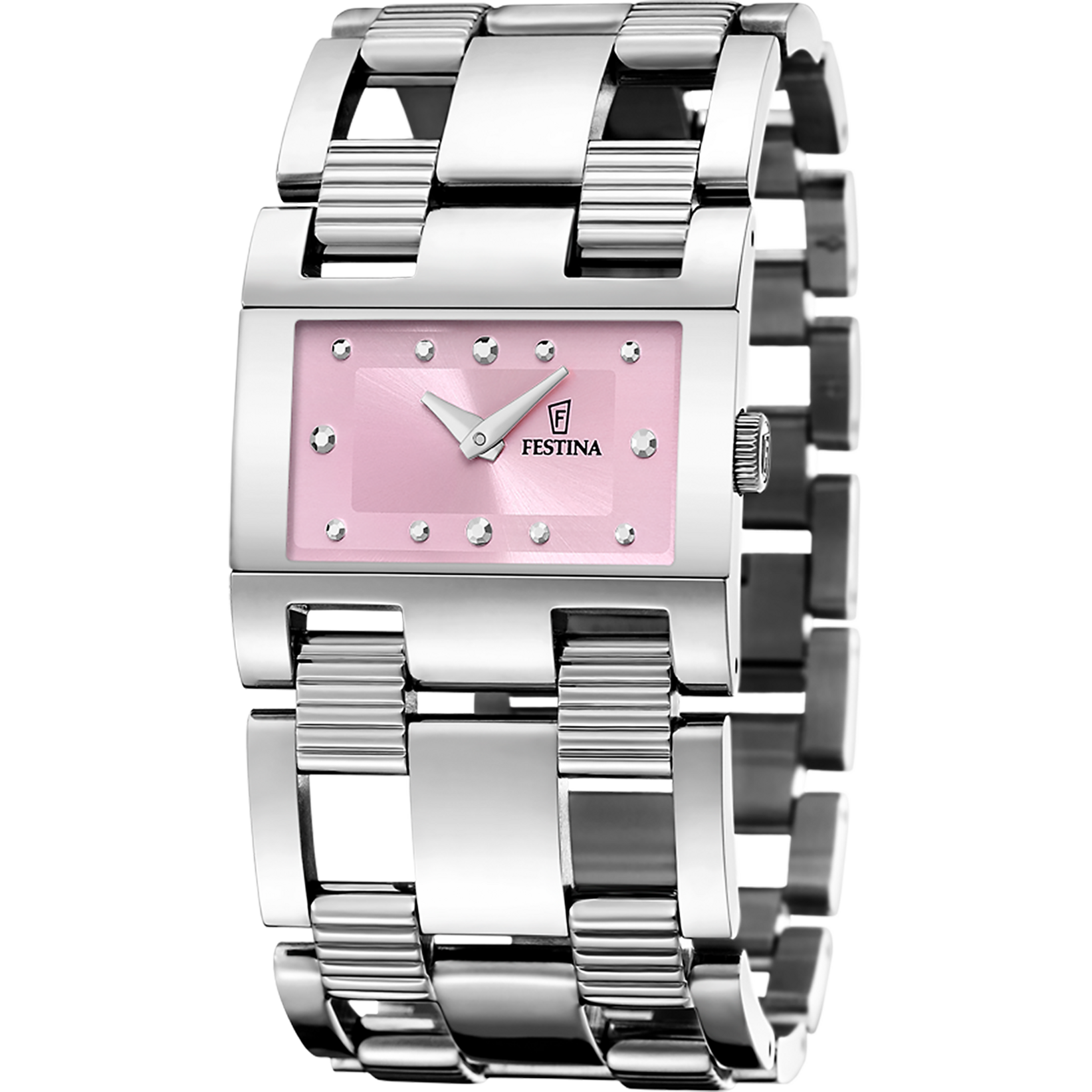 Festina Dames analoog kwartshorloge met roestvrij stalen armband F20212/1