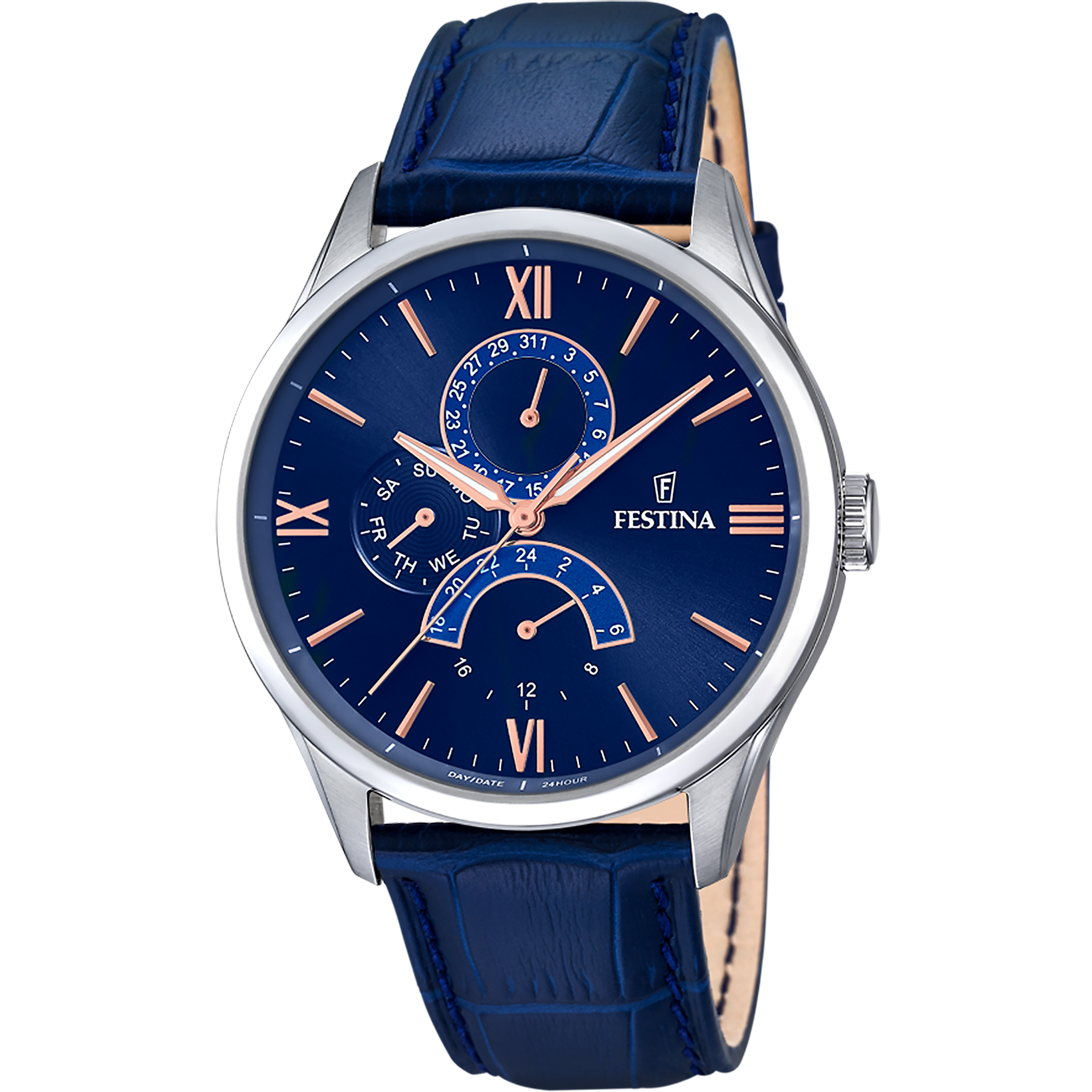 RELOJ FESTINA CLASSICS F20358/3 AZUL CORREA DE PIEL, HOMBRE