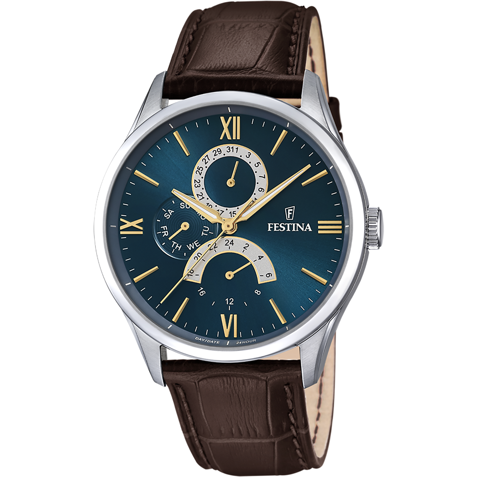 Reloj Festina Hombre Plateado y Azul Cronógrafo F20623/2