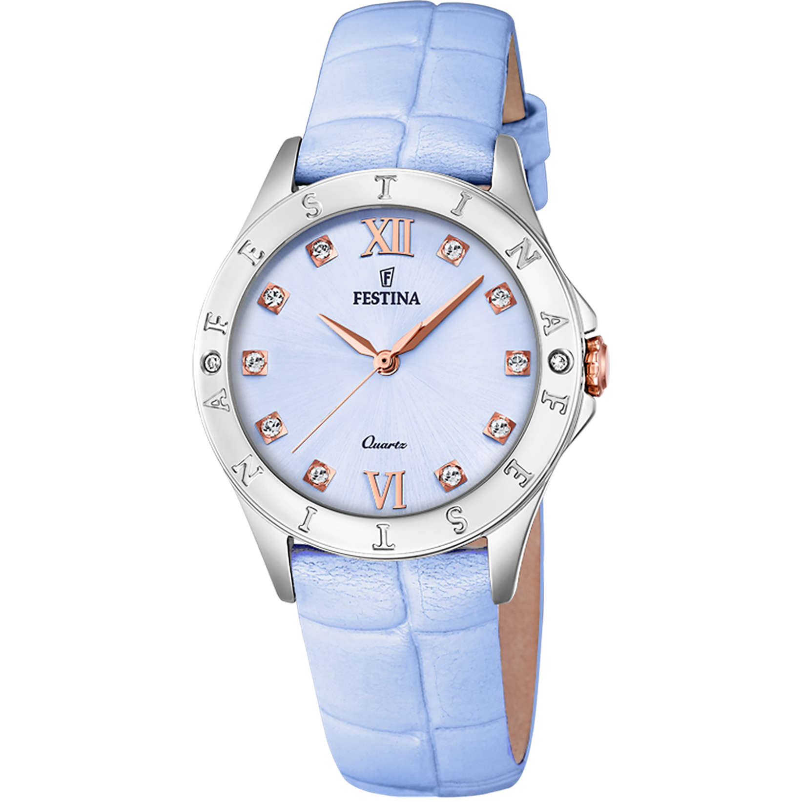 Bracelet De Montre Cuir Bleu Marine 21mm - Neuf, Marque Festina