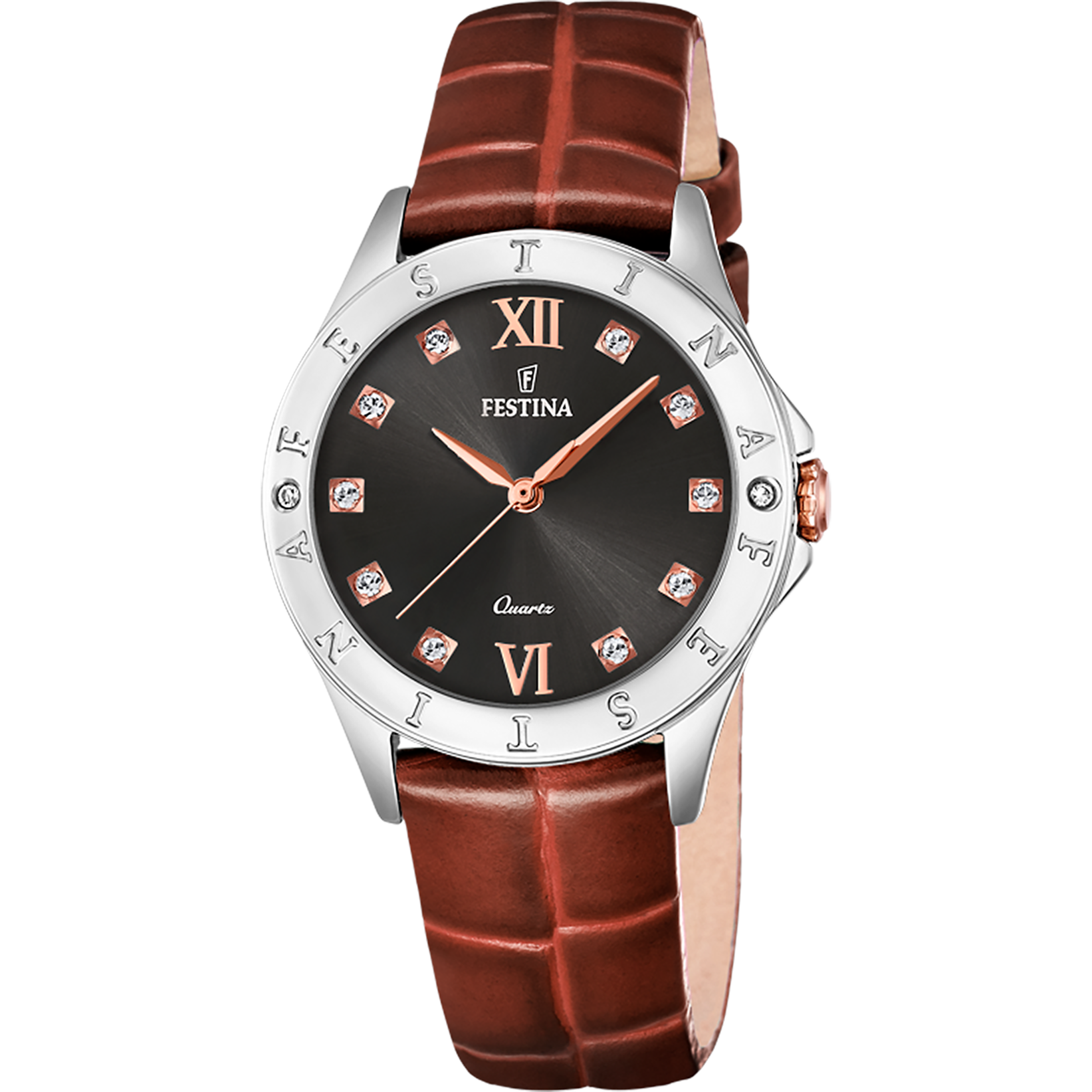 RELOJ FESTINA F16929/E NEGRO CORREA DE PIEL, MUJER