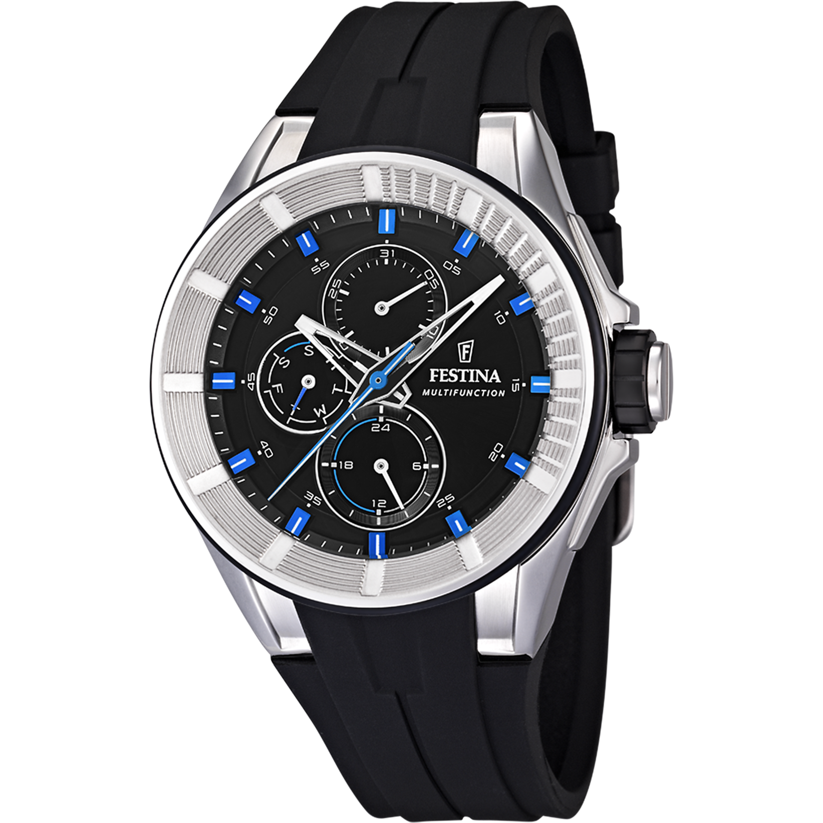 FESTINA MAN'S BLACK RUBBER WATCH BRACELETE F20342/3