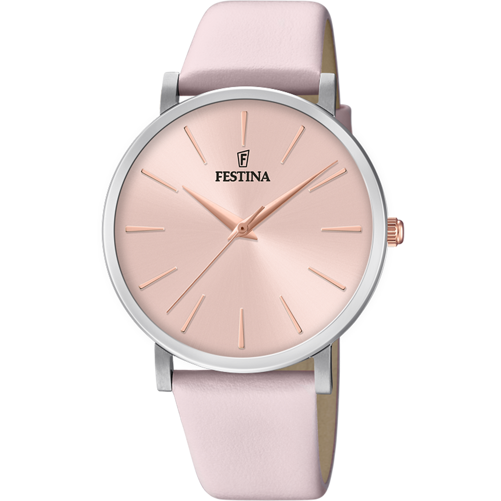 Montre femme or online rose festina