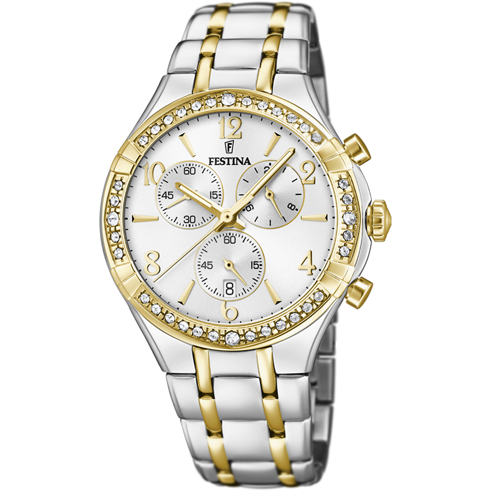 MONTRE FESTINA BOYFRIEND COLLECTION F20396/1 ARGENT, BRACELET D' ACIER,  FEMME