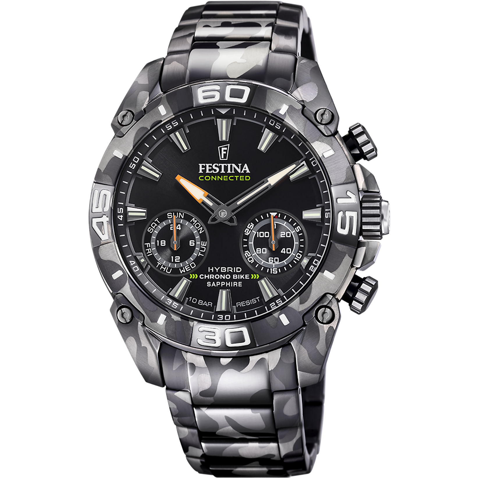 FESTINA CONNECTED F20545 1 BLACK STAINLESS STEEL 316L MEN S WATCH