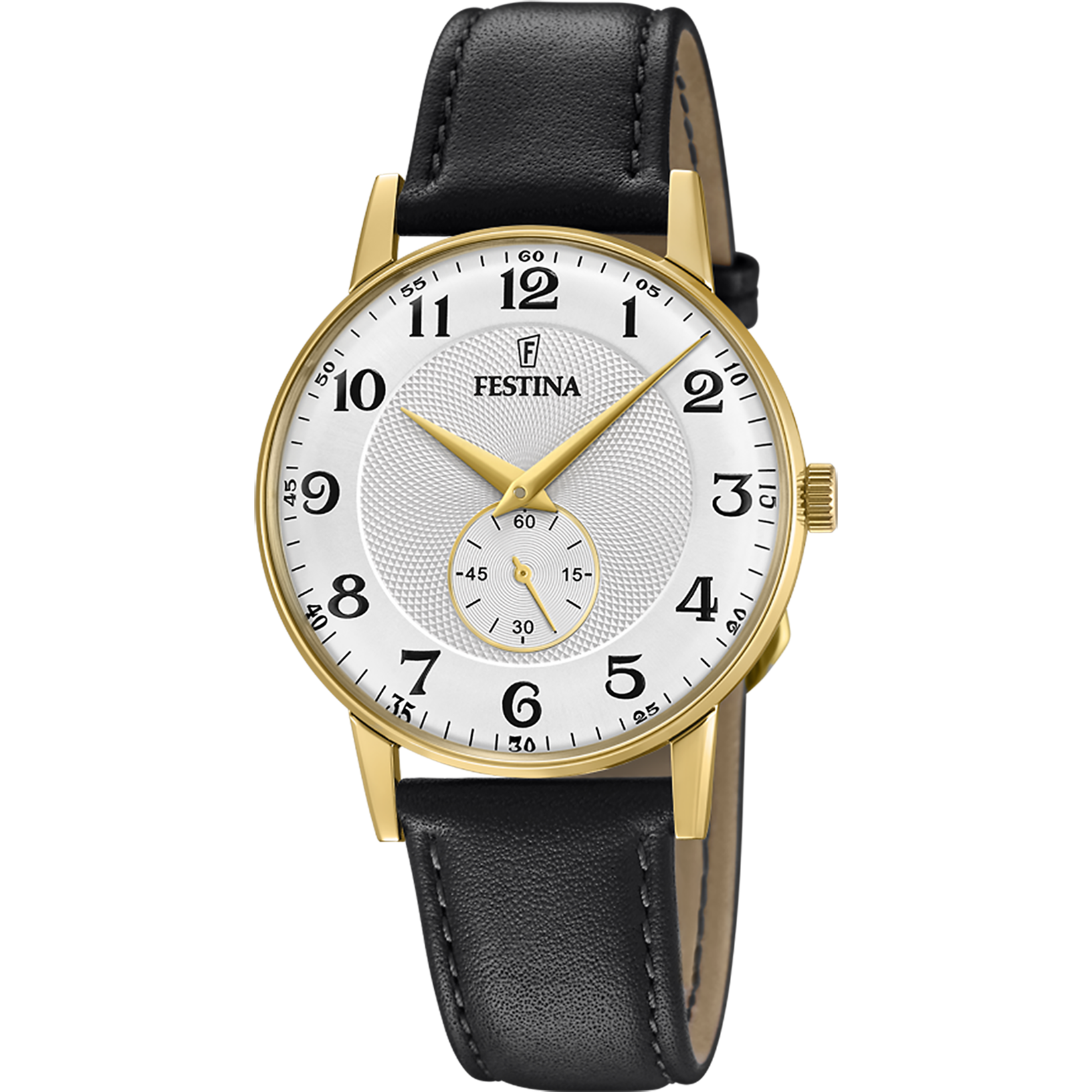 Reloj festina f20636/1 gris plateado correa de cuero, hombre