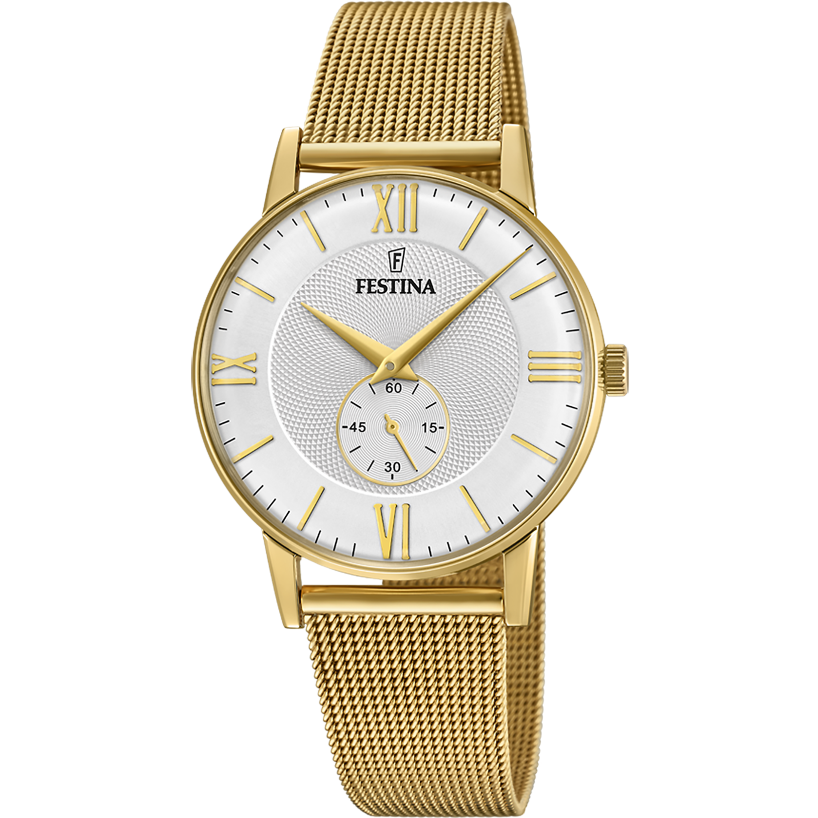 FESTINA WATCH F20569 2 SILVER STEEL STRAP MEN