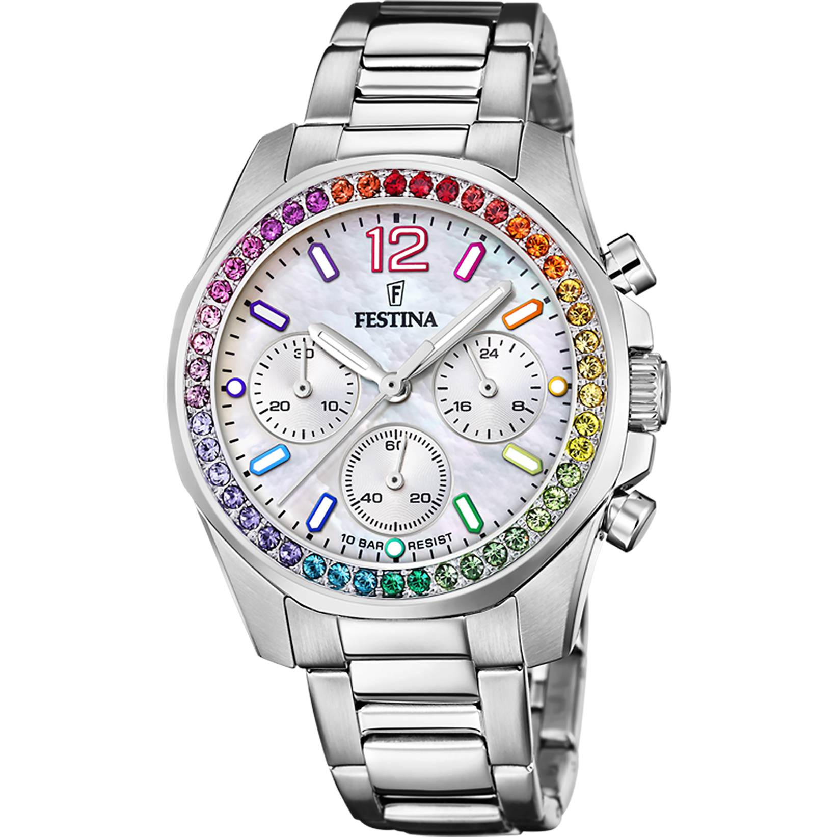 Reloj Festina Mujer F20506/2 Esfera azul correa malla milanesa azul