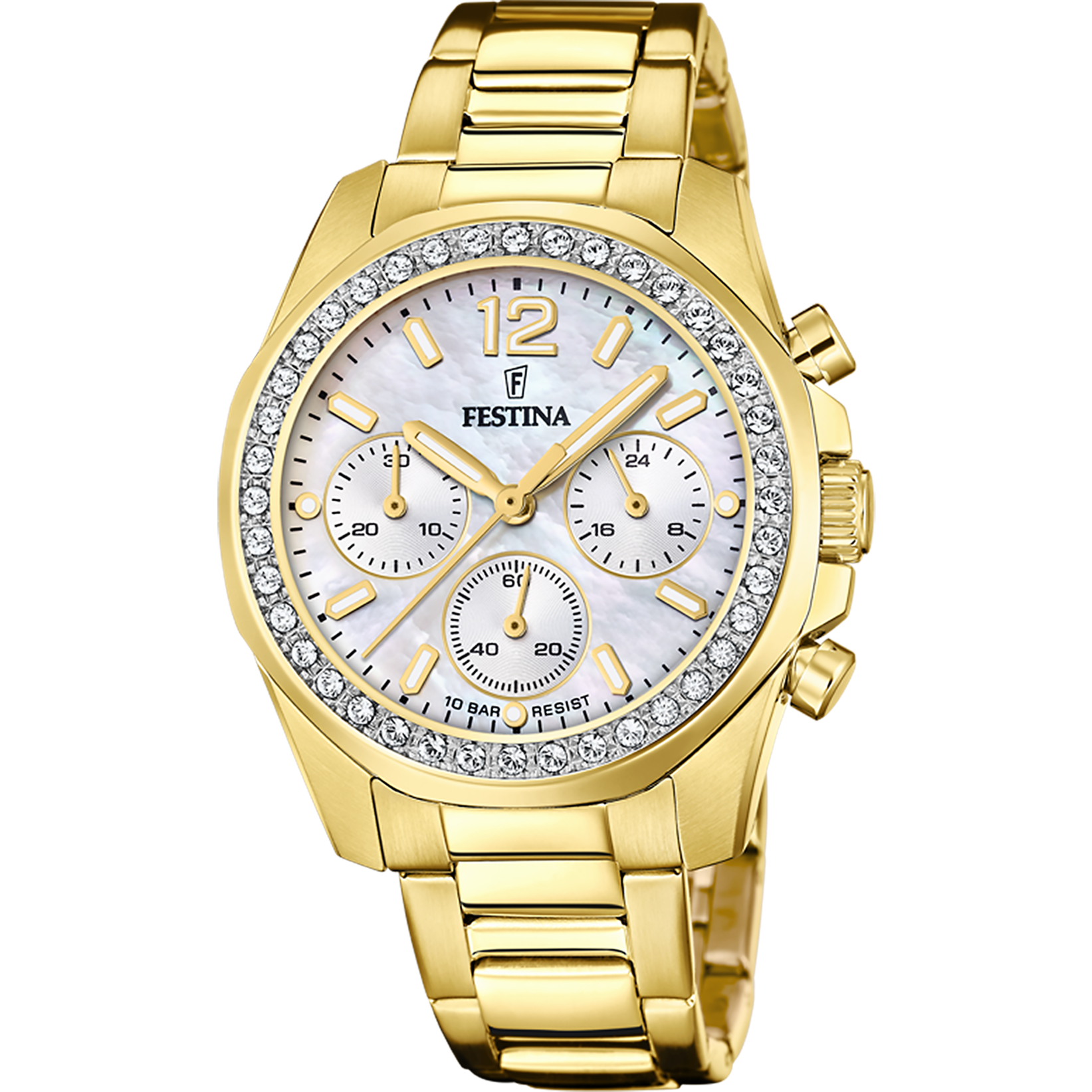 MONTRE FESTINA F206091 IVORY, BRACELET ACIER INOXYDABLE, FEMME