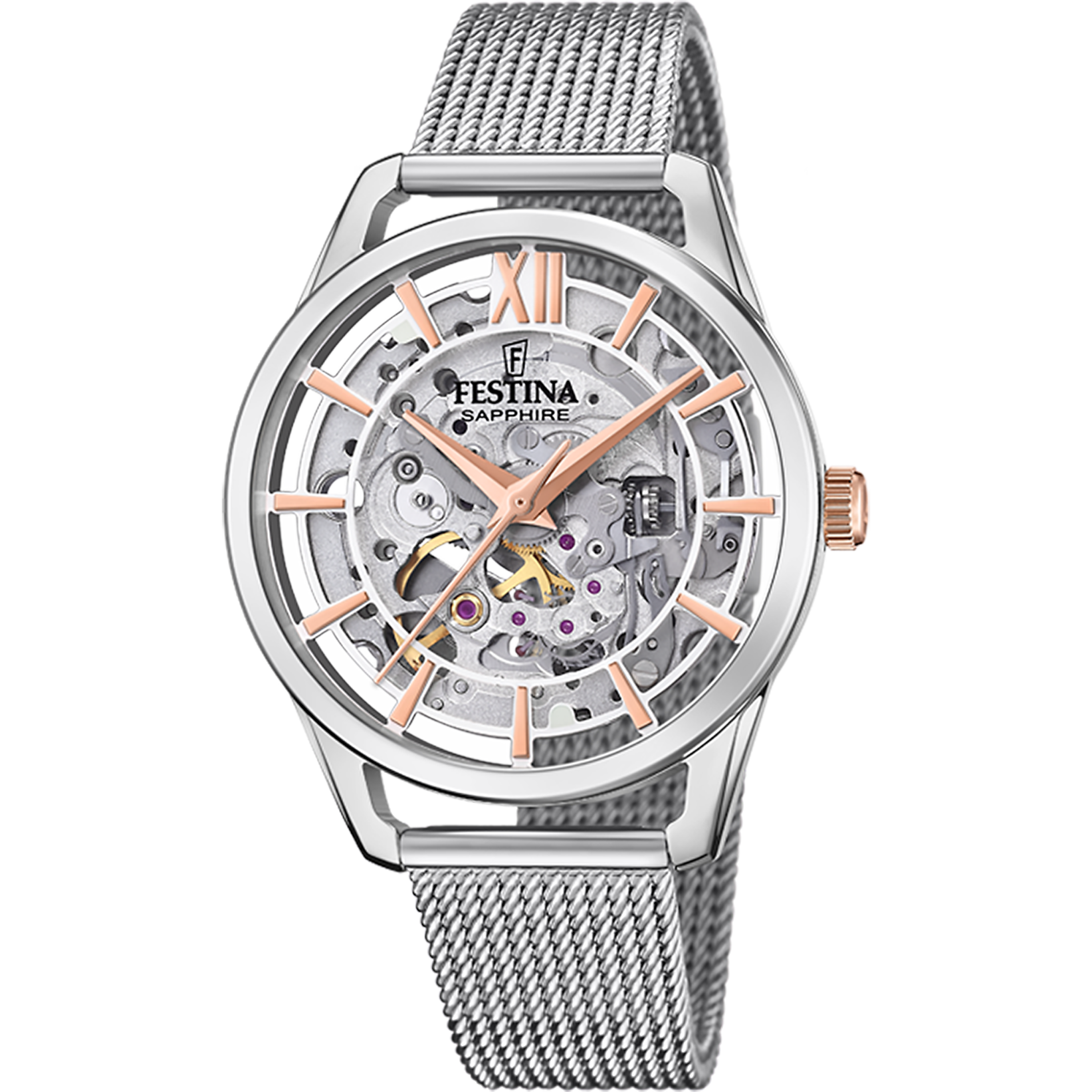 Reloj Festina Automatic Skeleton mujer F20627/1 - Joyería Oliva