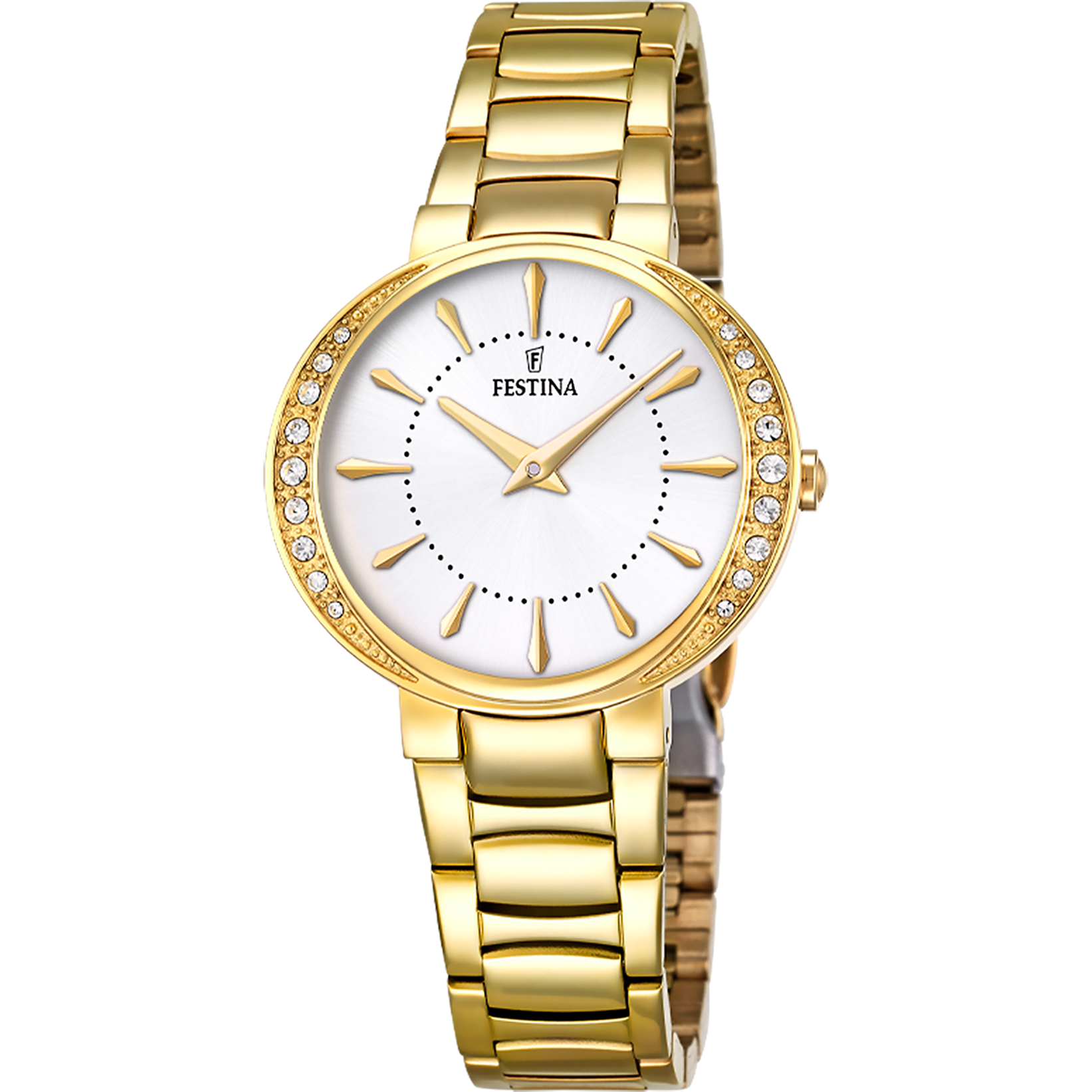 FESTINA DAMEN UHR F20687/1 SILBER EDELSTAHL ARMBAND