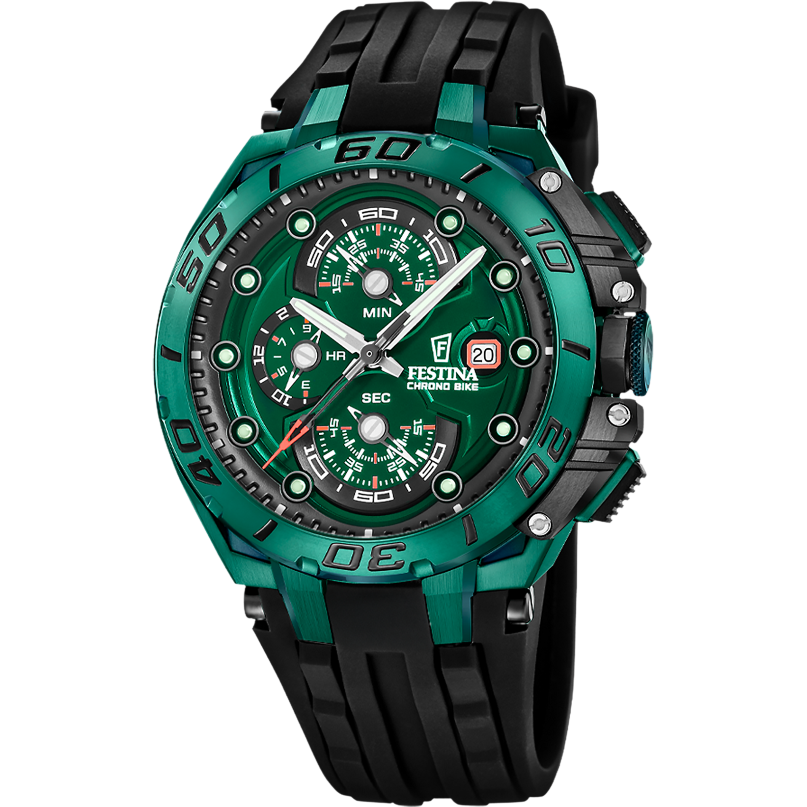 極美品 箱付 稼働 FESTINA CHRONO BIKE メンズ腕時計S356 Men's Festina Chrono Bike watch F20758/1