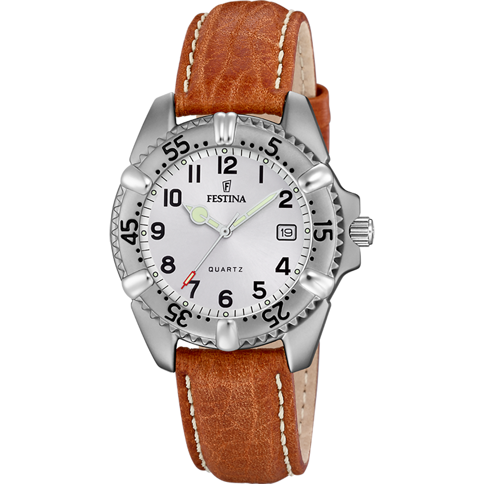 MONTRE FESTINA F8888/L BLANC, BRACELET D' CUIR, HOMME
