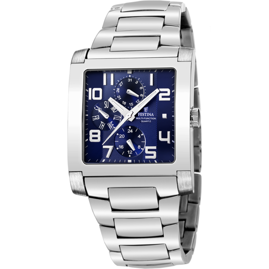 FESTINA WATCH F16234/E BLUE STEEL STRAP, MEN