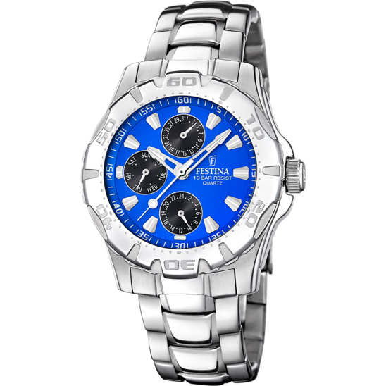 FESTINA WATCH F16242/J BLUE STEEL STRAP, MEN