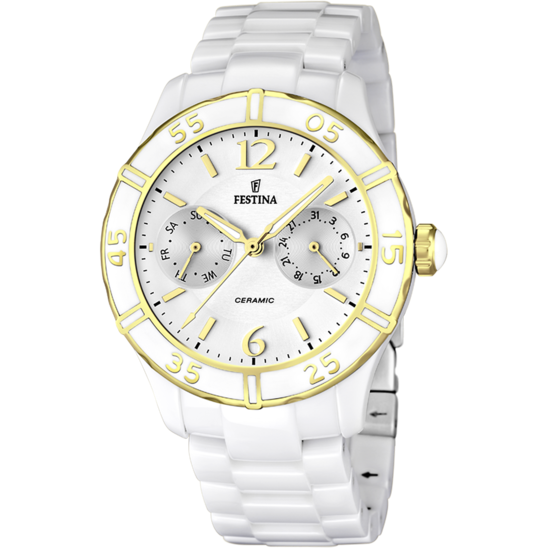 RELÓGIO FESTINA F16634/1 BRANCO FEMININO