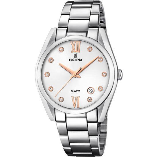 MONTRE FESTINA F16790/A GRIS, BRACELET ACIER INOXYDABLE, FEMME