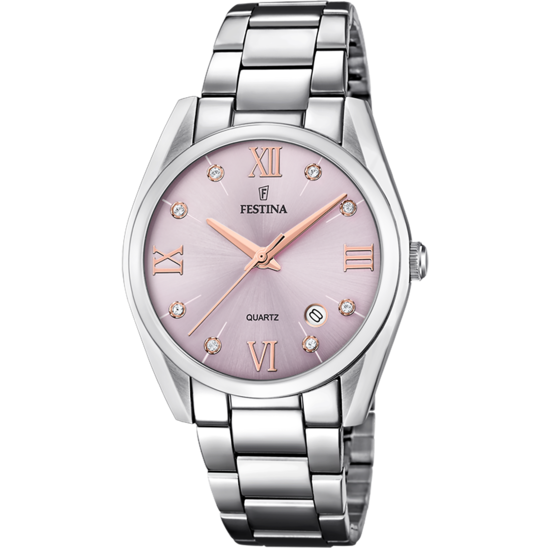 RELÓGIO FESTINA BOYFRIEND F16790/D BORDÔ CORREIA DE AÇO, MULHER