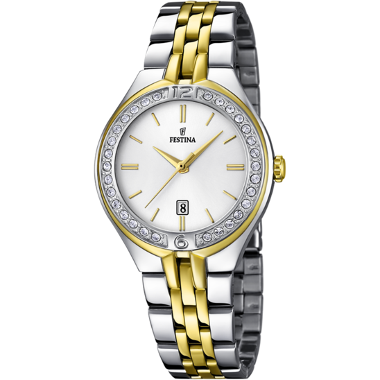 FESTINA WATCH MADEMOISELLE F16868 1 SILVER STEEL STRAP WOMEN S