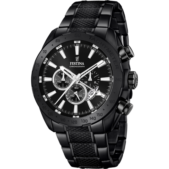 OROLOGIO FESTINA PRESTIGE F16889/1 NERO CINTURINO IN ACCIAIO, UOMO