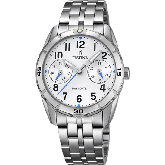 FESTINA KIDS'S WHITE JUNIOR COLLECTION STAINLESS STEEL WATCH BRACELET  F16908/1