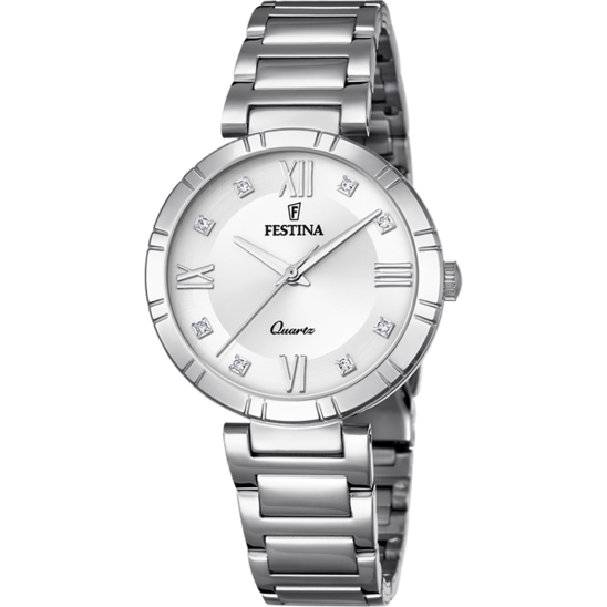 Reloj De Mujer Festina Mademoiselle F16936/a Con Esfera Plateada