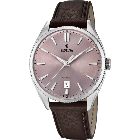 MONTRE FESTINA F16977/4 MARRON, BRACELET CUIR, HOMME