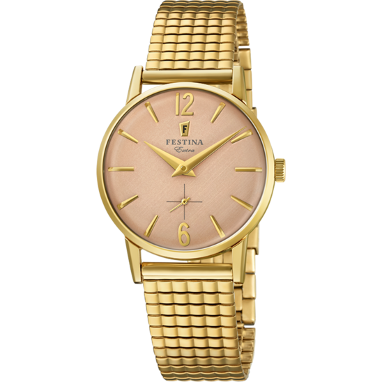 MONTRE FESTINA F20257/2 CHAMPAGNE, BRACELET EN ACIER, FEMME