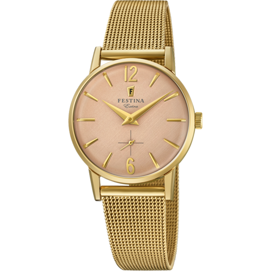 MONTRE FESTINA F20259/2 CHAMPAGNE, BRACELET EN ACIER, FEMME