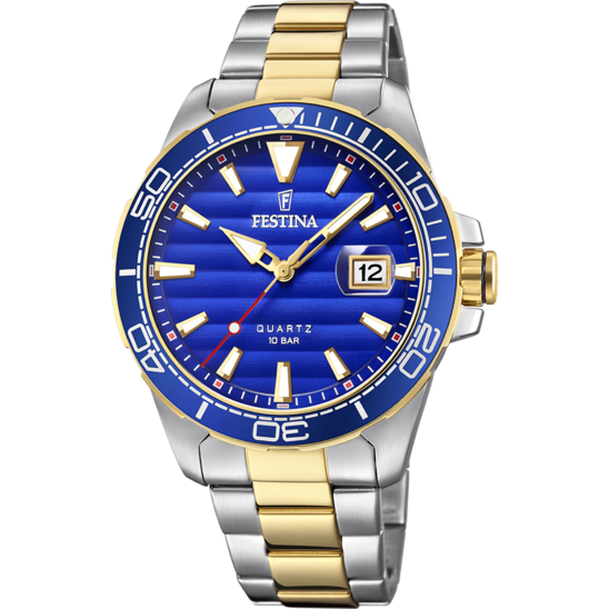 RELÓGIO FESTINA PRESTIGE F20362/4 AZUL COM CORREIA DE AÇO, MASCULINO