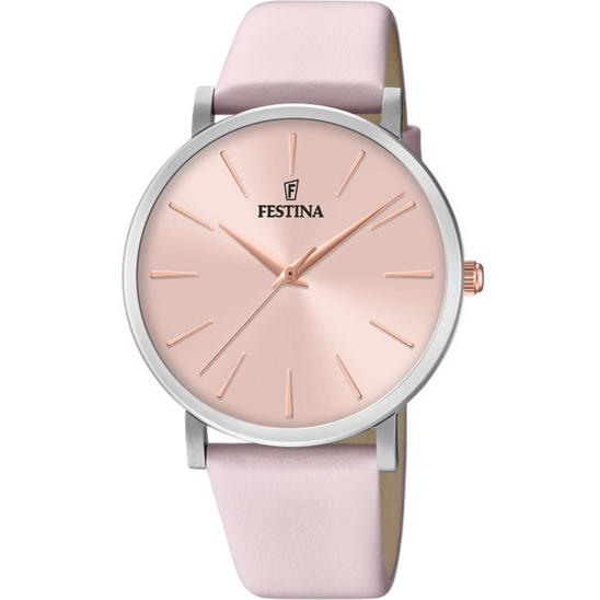 RELÓGIO FESTINA BOYFRIEND F20371/2 ROSA COM CORREIA DE COURO, MULHER