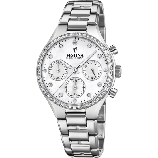 Reloj De Mujer Festina Boyfriend F20401/1 Con Esfera Beige