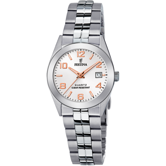 RELOJ DE MUJER FESTINA CLASSICS F20438/4 CON ESFERA PLATEADA