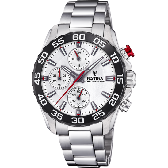 MONTRE FESTINA JUNIOR COLLECTION F20457/1 BLANC, BRACELET EN ACIER, ENFANTS