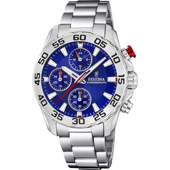 MONTRE FESTINA JUNIOR COLLECTION F20457/2 BLEU, BRACELET EN ACIER, ENFANTS