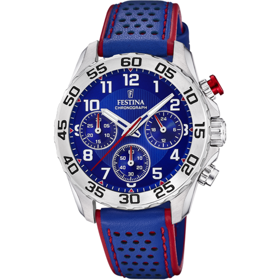 OROLOGIO FESTINA JUNIOR COLLECTION F20458/2 BLU CINTURINO IN PELLE, PER BAMBINI