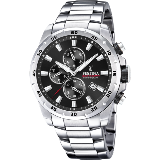 MONTRE FESTINA F20463/4 NOIR, BRACELET ACIER INOXYDABLE, HOMME