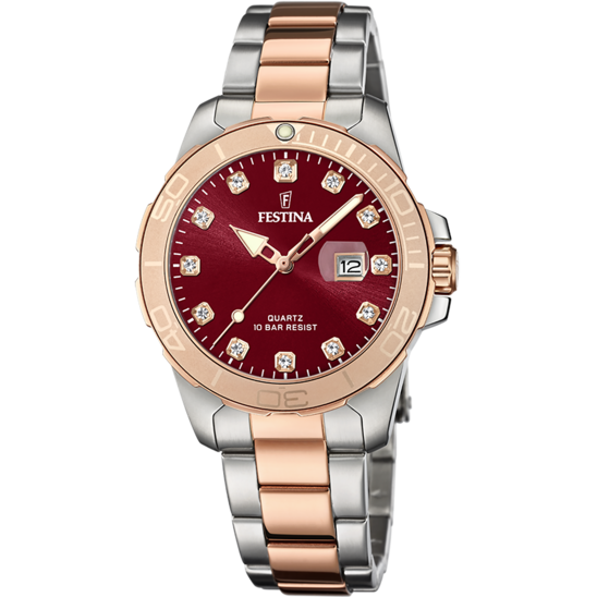 RELÓGIO FESTINA F20505/2 BORDÔ FEMININO