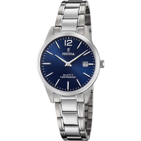 OROLOGIO FESTINA CLASSICS F20509/3 CON CINTURINO IN ACCIAIO BLU, DONNA.