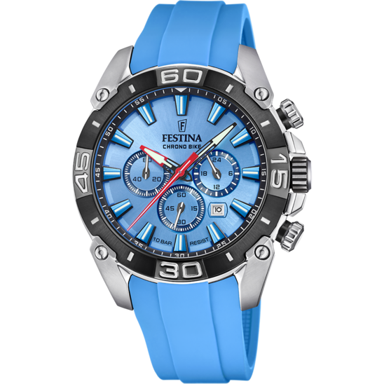 MONTRE FESTINA F20544/6 BLEU, BRACELET CAOUTCHOUC, HOMME